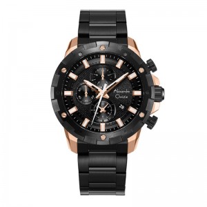 Alexandre Christie AC 6602 Rosegold Black MCBBRBA
